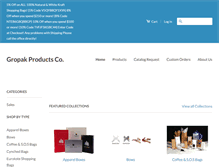 Tablet Screenshot of gropakbag.com